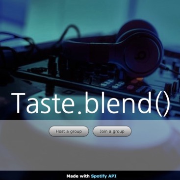 Taste.blend() screenshot